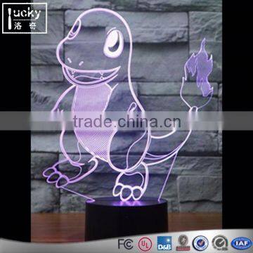 Colorful Pokemon Go Charmander 3D LED Night Light,3D Acrylic Lamp photo-5