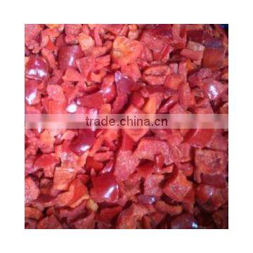 IQF Frozen red pepper diced with good quality