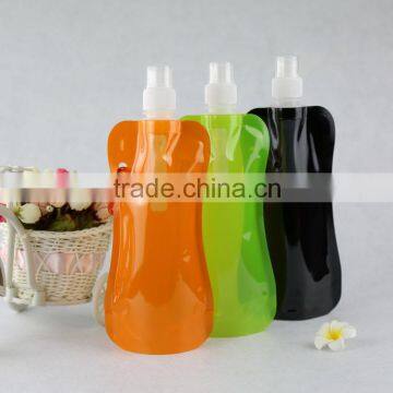 plastics raw materials eco friendly folding hdpe plastic water bottles wholesale