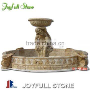 Outdoor Big Yelow Marble Fountain