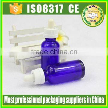 Screen Printing Blue Essential Oil Glass Bottle 30ml photo-3