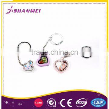 Strict Quality Check Supplier Promotional Custom Made Cheap Fashion Heart Shape Keychain