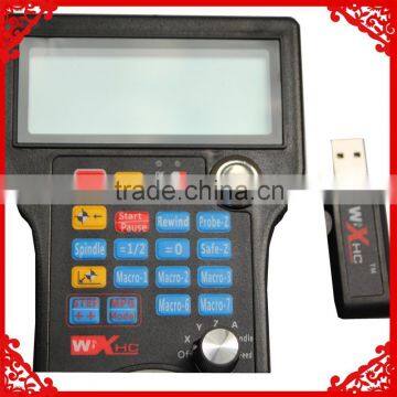 The mach3 4 axis wireless usb controller for lathe cnc machine,LCD screen,CE certification