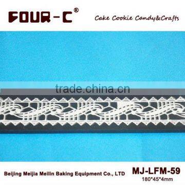 Cake side lace mat,cake border decoration,most popular silicone mat