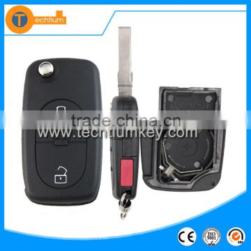 Replacement 2+1 button with switchblade and 2032 big battery place key blanks wholesale for Audi TT Q5 Q7 A6