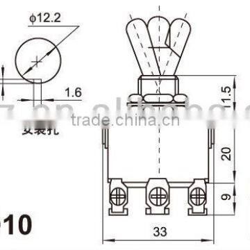 Toggle Switch,toggle Switches With Metal Shake Handle,auto Resetting Toggle Switch photo-3