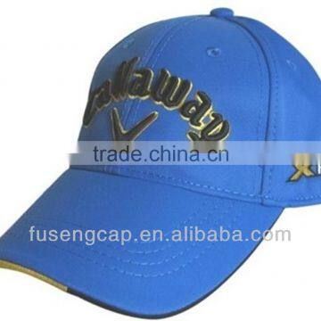 Newly fashion cotton embroidery custom 6 panel golf hat