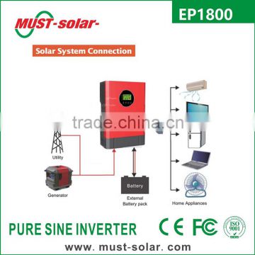 < Must Solar> NEW Arrive ! ! EP1800 series 4kva/5kva pure sine wave intelligent power inverter inverter 48v 230v