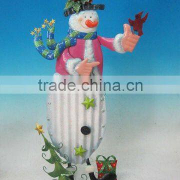 metal christmas snowman decoration