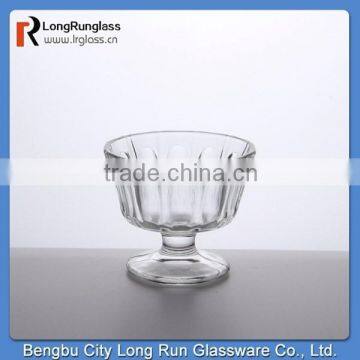 LongRun 2015 new arrivals classical shape glass materia footed yoghurt cups