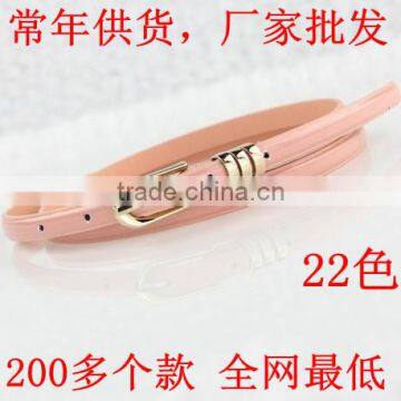 New woman belt, fashion belt, thin pu belt