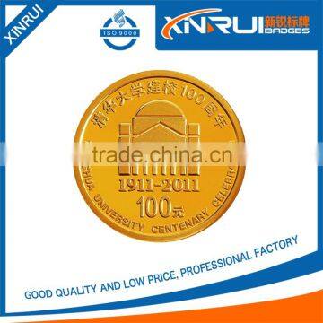 cheap custom metal gold plated coin for commemorative