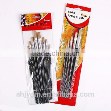 White Box/OPP Bag/Bilster Card Packing wooden Bristle/ artist painting brush.