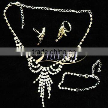 Necklace Jewelry Set Including Earring and Ring
