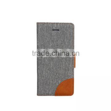 High Quality PU Flip Book Leather Case Cover for Vodafone Smart Prime 6 Case