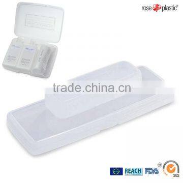 PP transparent PVC clear PE colored square or rectangular small plastic box kit for hotel articles packaging Consumer Box CB