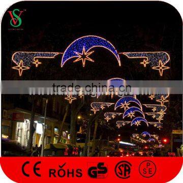 Eid/ Ramadan Street Decoration Lights with Fancy moon and stars