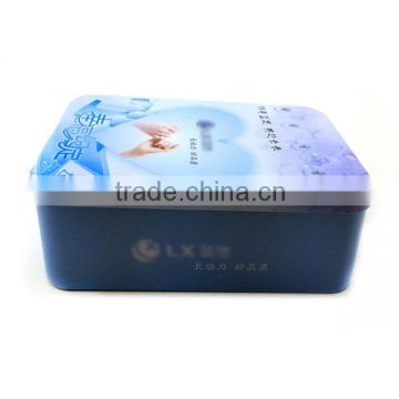 Custom rectangular metal gift box packing/decorative tins wholesale