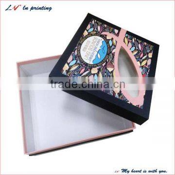 hot sale macaron packaging box with pvc window made in shanghai