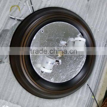 LED 13" 2*E26 Flush Mount Ceiling Fixture With Glass Shade Dark Dronze Finish and Satin Nickel CE, UL ,ETL ,ROHS photo-3