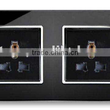 Hot product,multifunction socket,glass panel wall socket