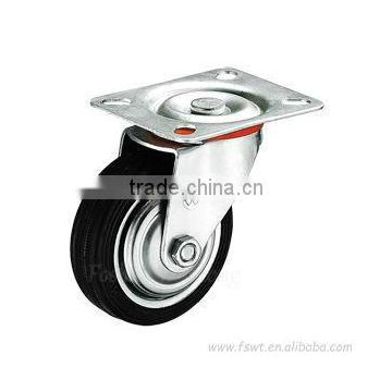 3-10 Inch Industrial Rubber Caster Wheel With Swivel