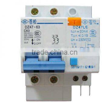 MCB DZ47LE-63 2P LEAKAGE MINI CIRCUIT BREAKER