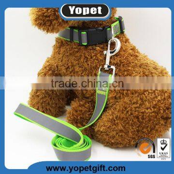 Durable Nylon Dog Leash & Collar Set-Reflective with Glow in the Dark