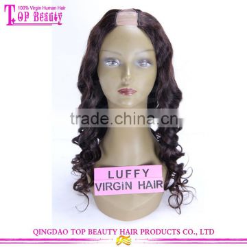 Ali Trade Assurance Paypal Accepted Factory Price Tangle Free Professional Indian Remy Hair U Part Wig