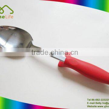 Non-slip handle food grade new design high quality stainless steel rice spoon