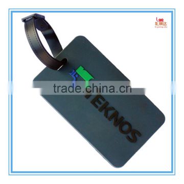 Customized silicone rubber luggage tag with normal size, wholesale custom bulk silicone rubber luggage tag