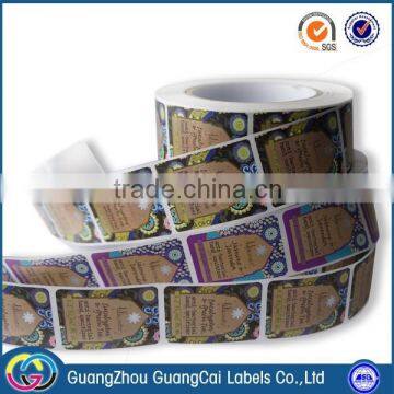 printing adhesive stickers packing stickers