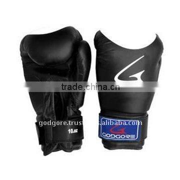 Training and Sparring Developed Pre Formed Mould Provide Extra Protection Black Plain Cheap Boxing Gloves