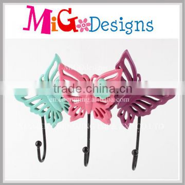 Butterfly Design Wall Hook Cheap Price Chic Rustic Polyresin