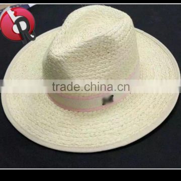 hot sell raffia straw panama hat