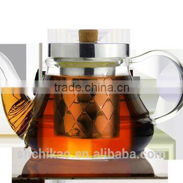 borosilicate glass teapot