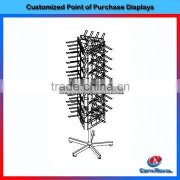 New product triange metal wire cell phone accessories showcase