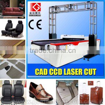 Genuine Leather Laser Cutter with CCD Camera Auto Recognition System