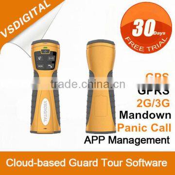 RFID GPRS GPS Security Guard Patrol Jobs with Personal Protection and Voice Communication