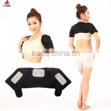 Black Neoprene Shoulder Brace Dislocation Injury Arthritis Pain Magnetic Shoulder Brace Support belt