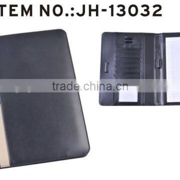 Promotion cheap A4 size leather portfolio, document folder