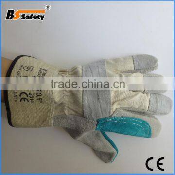 BSSAFETY Cheap Leather Welding Industrial Working Glove photo-2