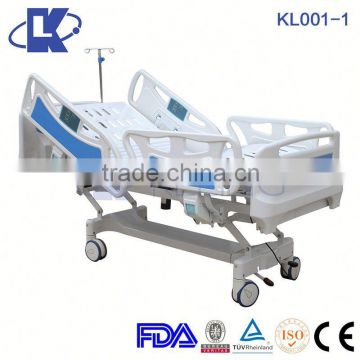 KL001-1 CE and FDA approved 5 Function Electric hospital bed, Remote Control Hospital Electric Motor Bed, Remote Control Hospit