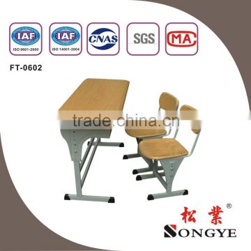 Adjustable Double Student Desk&Chair,School Student Desk and Chair