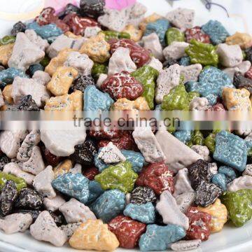 Bulk natural stone shaped chocolate