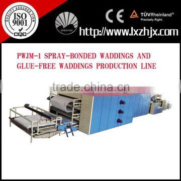 PWJM-1 Nonwoven Spray-Bonded Soft Waddings for Mattress Production Line