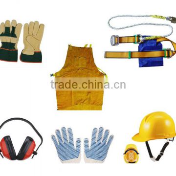 safety glasses safety gloves coverall