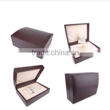 Chinese Factories Wholesale Custom High-grade PU Leather Watch Box, Brown Beautiful Gift Box