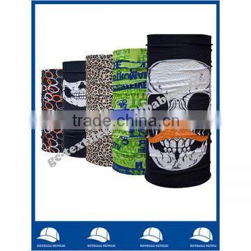 Promotional gift 100% Microfibre Polyester Seamless Tube Skull Bandana