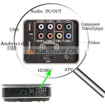 3800lumen HD LED Android Wifi Miracast Projector With HDMI TV USB VGA Video Port photo-3